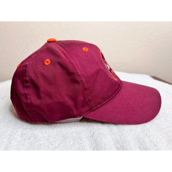Virginia Tech Hokies Maroon & Orange Snapback Hat Embroidered Mascot NCAA - Picture 4 of 10